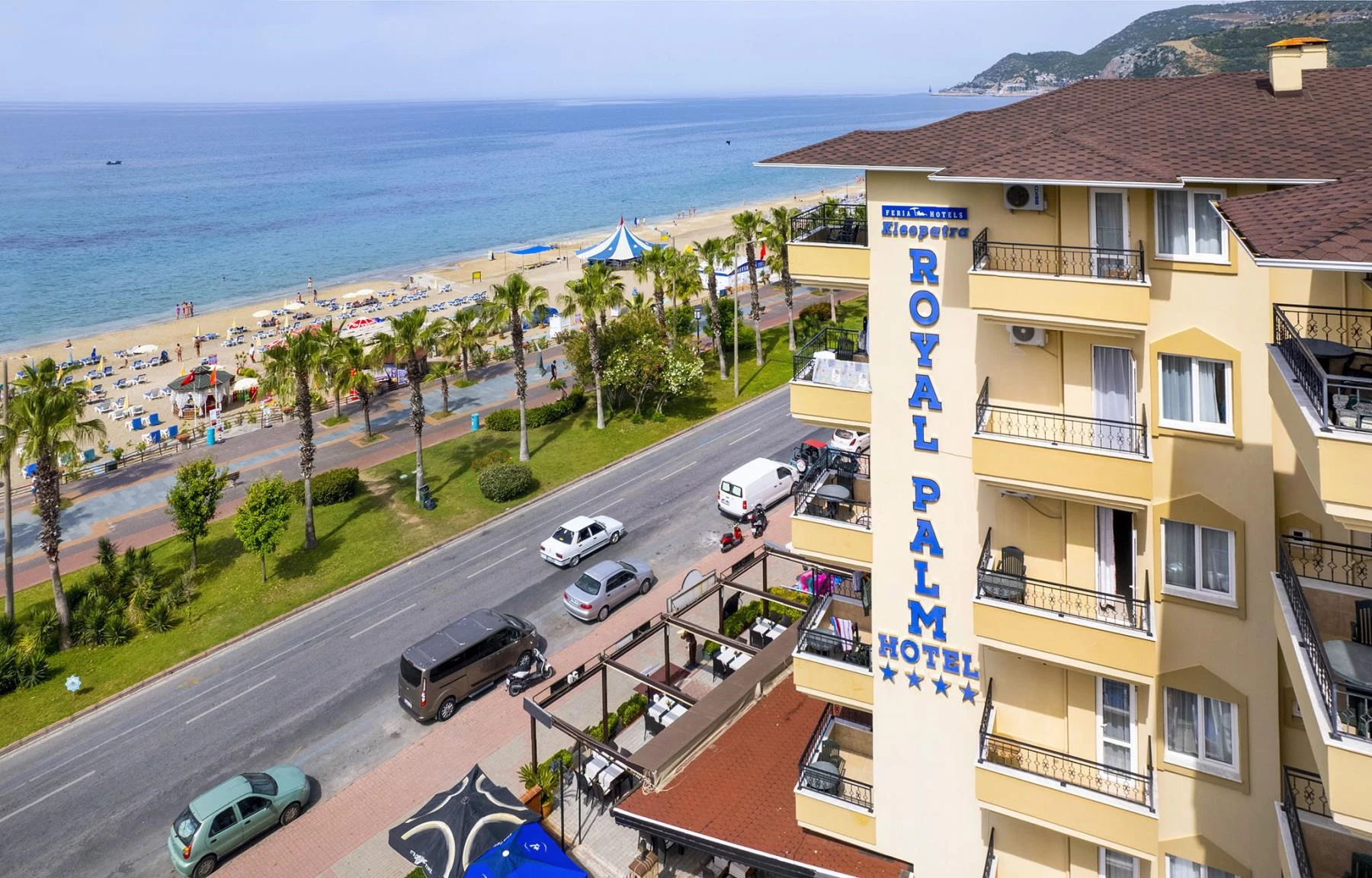 Hotel Kleopatra Royal Palm Hotel i Antalya, Turkiet 
