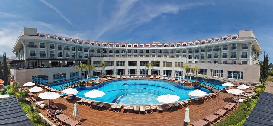 Hotel Meder Resort i Antalya , Turkiet